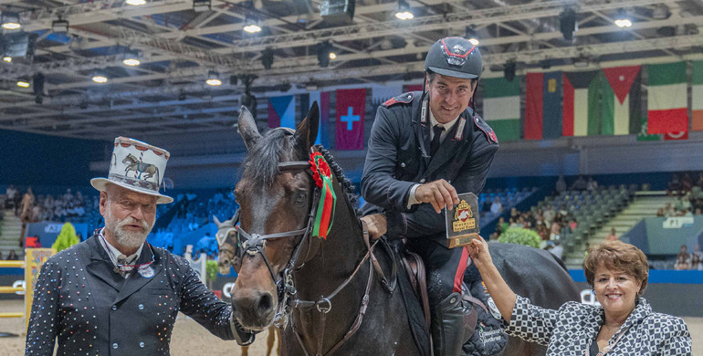 Emanuele Gaudiano and Crack Balou best in the CSI4*-W 1.50m Prix CDG in El Jadida