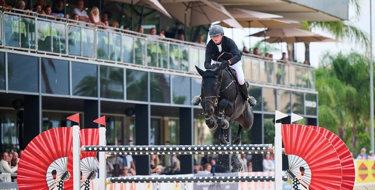 Jason Foley and Rockwell RC race to the win in the CSI2* 1.45m Grand Prix presented by Rent a Car Dénia at the Autumn MET II 2022