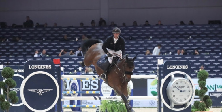 Julien Anquetin and Cesus de Fougnard win the CSI5*-W 1.50m presented by Banca Passadore in Verona