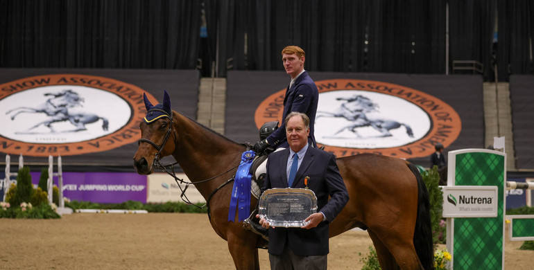 Daniel Coyle and Oak Grove’s Carlyle top T&R Development International Two Phase CSI4* at the 2022 National Horse Show