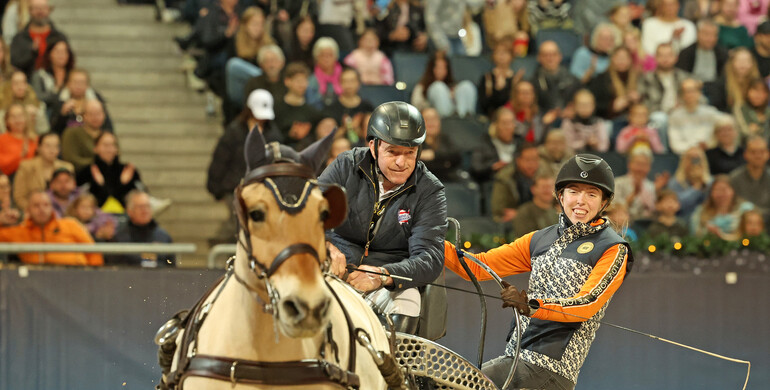 Boys vs. girls in the Fjord Battle at Sweden International Horse Show
