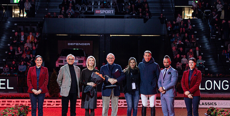 Georg Kähny awarded the Longines Owner of the Year trophy for the first time