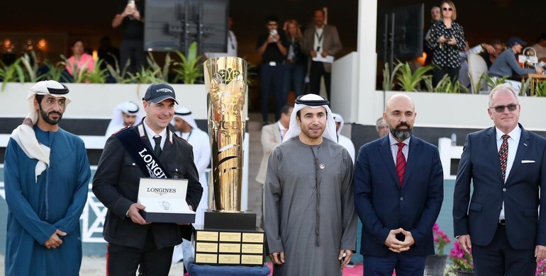 Emanuele Gaudiano and Chalou best in Friday's CSIO5* 1.60m President of the UAE Showjumping Cup Grand Prix in Abu Dhabi