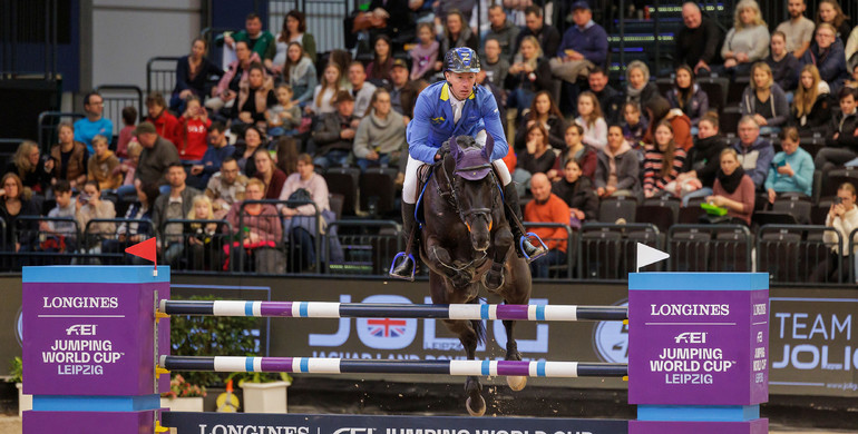 Christian Ahlmann and Solid Gold Z with Friday's biggest win at Partner Pferd Leipzig 2023