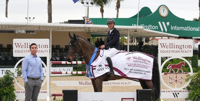 Irish flag flies in Wellington Equestrian Realty 1.45m