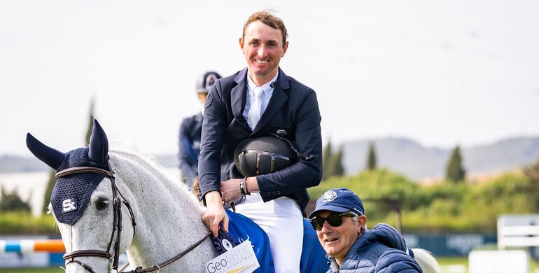 Michael Hughes and Eclatant win the CSI4* 1.45m Geolastic Small Grand Prix at the Sunshine Tour
