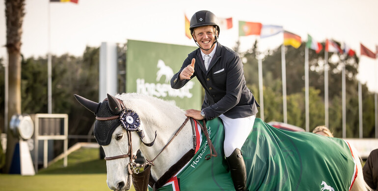 Matthew Sampson and Ebolensky win the CSI4* 1.55m Horseware Big Tour Grand Prix at the Sunshine Tour
