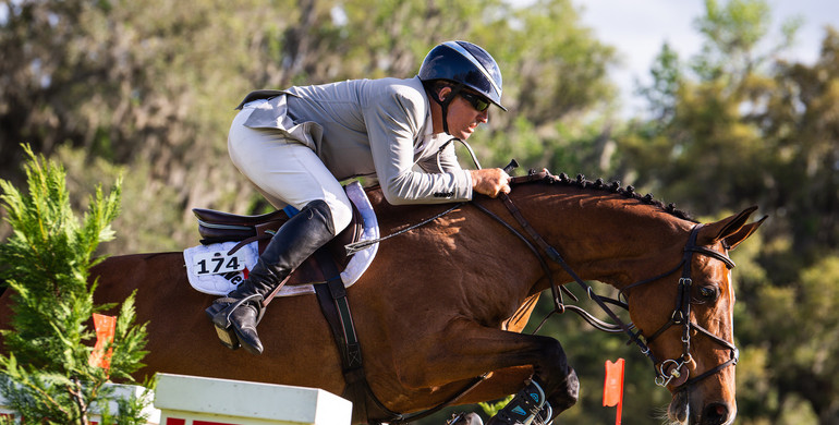 Aaron Vale wins the CSI4* $55,000 Longines Grand Prix qualifier at Live Oak International