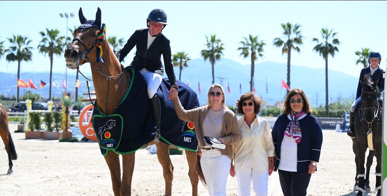 Nadja Peter Steiner and Chaplin Cece win the CSI2* 1.45m Grand Prix presented by Dammann Reitplatz- u. Sportplatzbau GmbH at Spring MET IV 2023