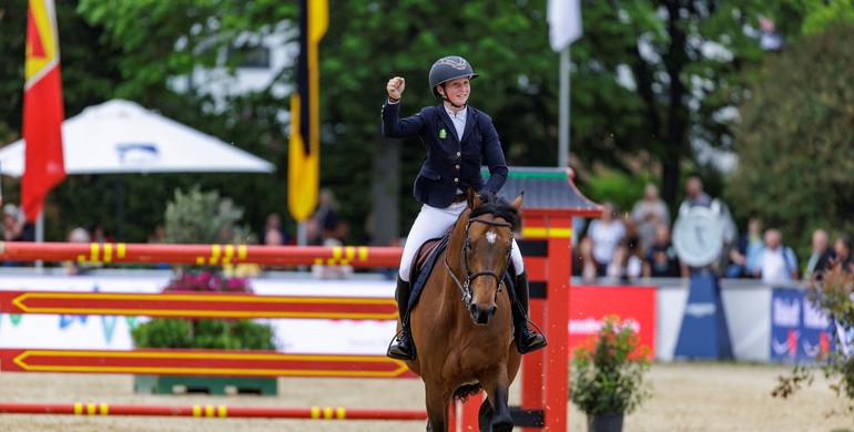 Sanne Thjissen and Con Quidam RB win the CSIO3* 1.60m Badenia Grand Prix of MVV in Mannheim