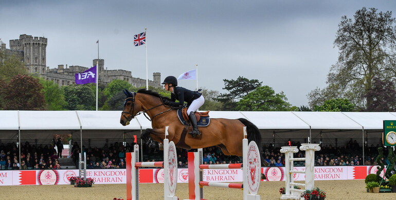 Home win for Lily Attwood and Cor-Leon vd Vlierbeek Z in The Pearl Stakes at Royal Windsor Horse Show