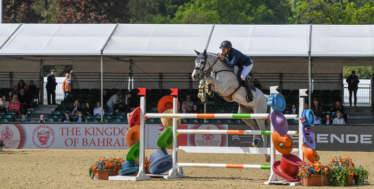 Gregory Wathelet and Clarity take the top honours in the CSI5* Manama Rose Show Stakes at Windsor