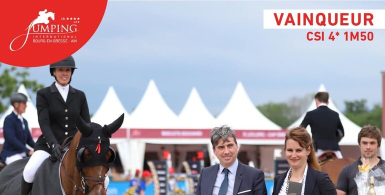 Saturday's biggest win at Jumping International Bourg-en-Bresse to Gudrun Patteet and Monalisa van'T Paradise