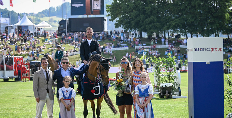 Nicolas Delmotte and Citadin du Chatellier unbeatable in Saturday's CSIO5* 1.50m Prize MS Direct Group in St. Gallen