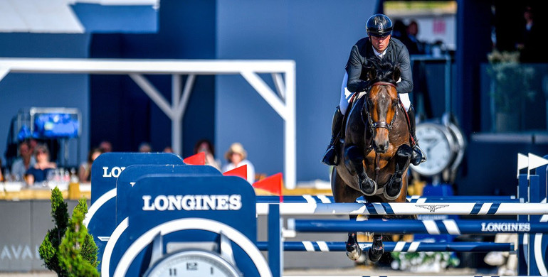 Julien Epaillard and Donatello d'Auge top the Longines Global Champions Tour Grand Prix in St Tropez