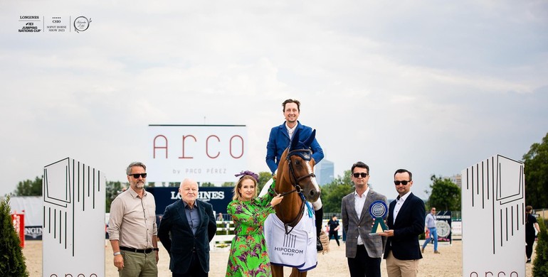 Martin Fuchs and  Zaffiro Blu di Franciacorta with Saturday's biggest win in Sopot
