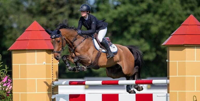 Nicole Lockhead Anderson and Catino 10 best in Thursday's CSI4* 1.50m ClipMyHorse.TV Derby Tankard at Hickstead