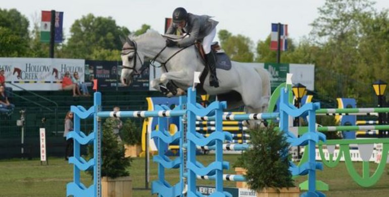 Andres Rodriguez rides to victory in the Hollow Creek Farm Grand Prix