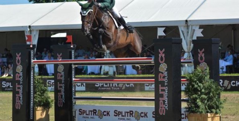 Fighting Irishman Kevin Babington is victorious in the Grand Prix at the Split Rock Jumping Tour