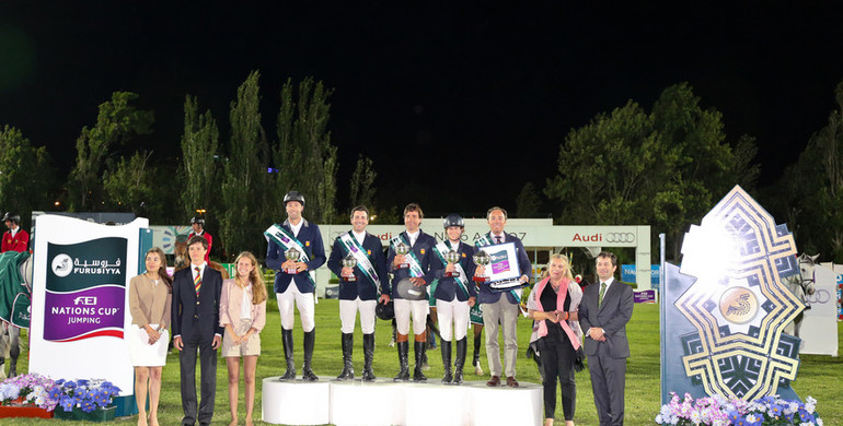 The Spanish team wins the Furusiyya FEI Nations Cup in Lisbon