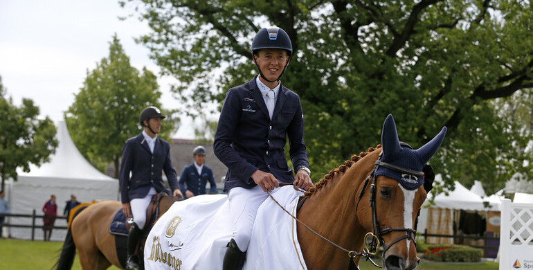Bertram Allen on fire in the Prize of Bitburger Brewery in Aachen