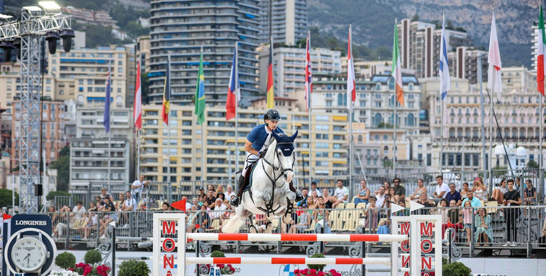 Denis Lynch and Cornets Iberio race to first place at Longines Global Champions Tour of Monaco