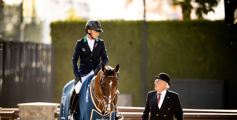 Friday's biggest win at Longines Tops International Arena to Denis Lynch and Hunter