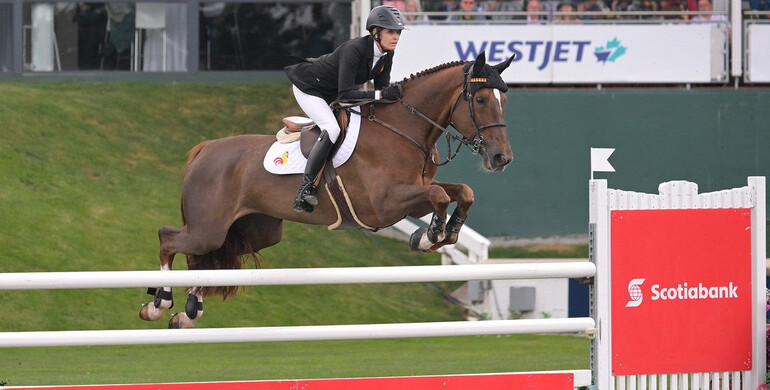 Tiffany Foster and Electrique top the CSI5* 1.50m Scotiabank Cup at Spruce Meadows