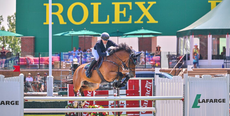 Conor Swail and Gamble top the Lafarge CSI2* Grand Prix at Spruce Meadows