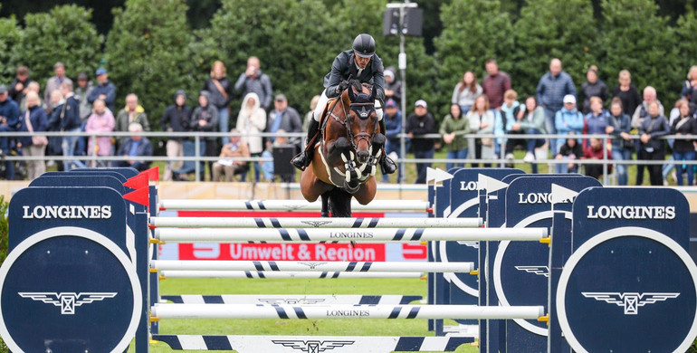 Harrie Smolders and Uricas vd Kattevennen triumph in the Longines Global Champions Tour Grand Prix of Riesenbeck