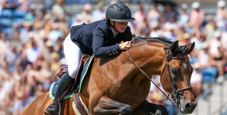 Sanne Thijssen and Con Quidam RB win the CSI4* 1.60m Montblanc Grand Prix in Moerzeke