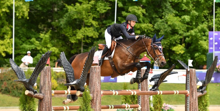 Lauren Frandson and Hailey Guidry claim individual gold medals at Gotham North FEI North American Youth Jumping Championships