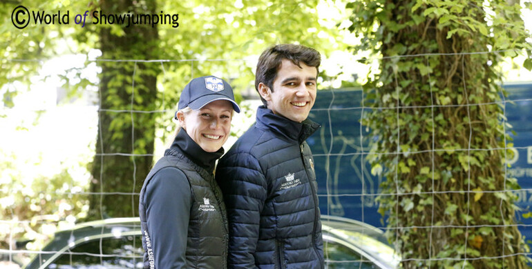 Angelica Augustsson with new talent in the stables