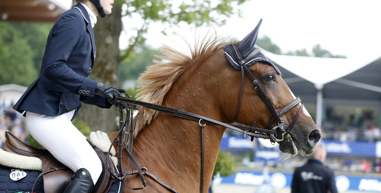 The winners of the Longines Grand Prix of Rotterdam - Lucy Davis and Barron!