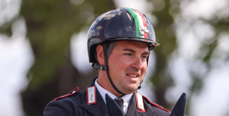 Emanuele Gaudiano and Chalou with Friday's biggest win at CHI Al Shaqab
