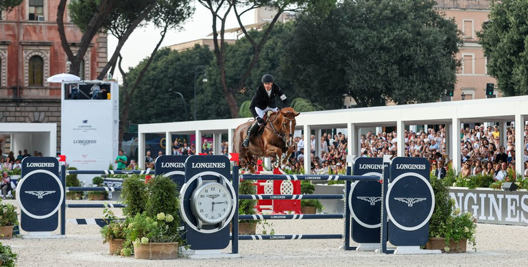 Henrik von Eckermann and King Edward win the Longines Global Champions Tour Grand Prix of Rome