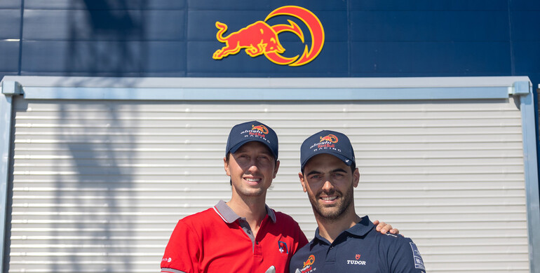 Swiss showjumpers and sailors meet at Alinghi Red Bull Racing team base in Barcelona to exchange ideas