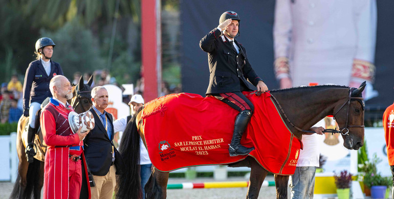 Emanuele Gaudiano and Nikolaj de Music win the CSI4*-W 1.55m World Cup Grand Prix Prix de S.A.R. Le Prince Heritier Moulay El Hassan in Tetouan