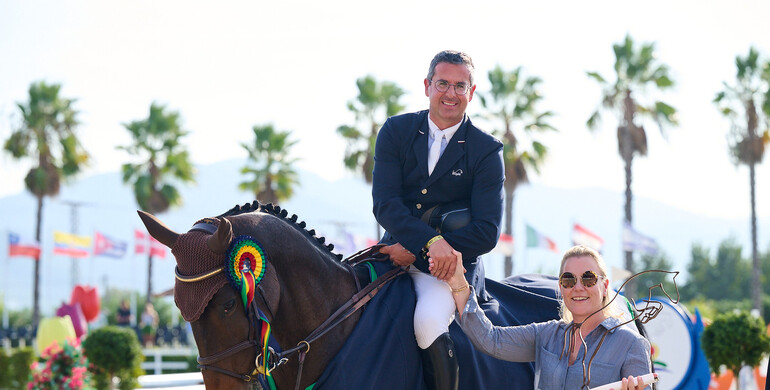 Yves Vanderhasselt and Nikita van de Koekelberg top the  CSI3* 1.50m  Grand Prix presented by Oliva Nova Beach & Golf Resort at Autumn MET I 2023