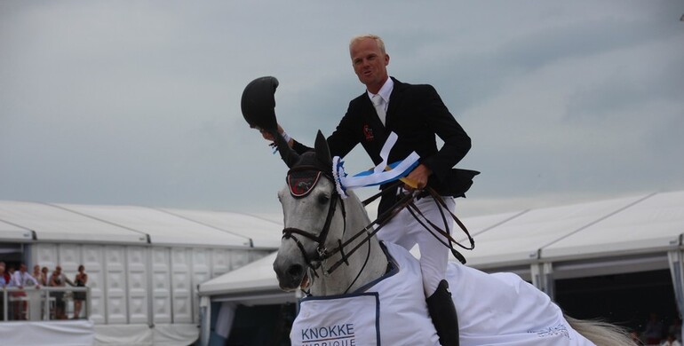 Jerome Guery gets the Porsche in the CSI5* Grand Prix at Knokke Hippique