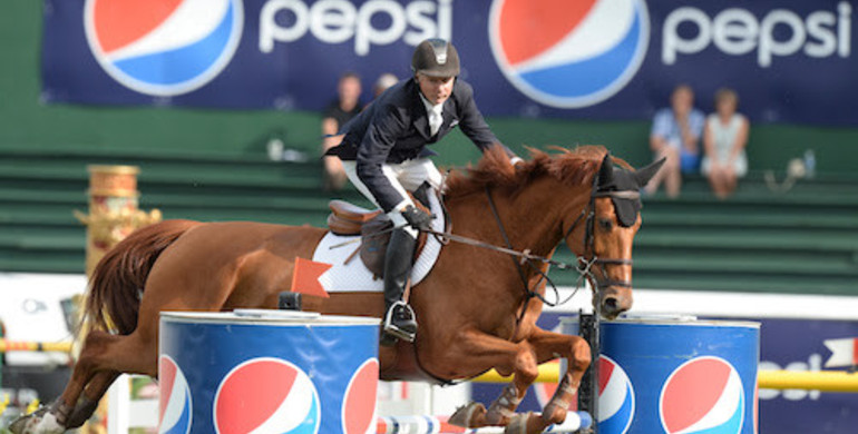 Mario Deslauriers wins Friday’s Pepsi Challenge 1.45m at Spruce Meadows