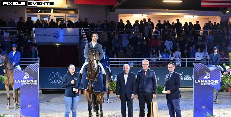 Julien Anquetin and Blood Diamond du Pont best in the CSI4* 1.55m Grand Prix du Département de la Manche in Saint Lô