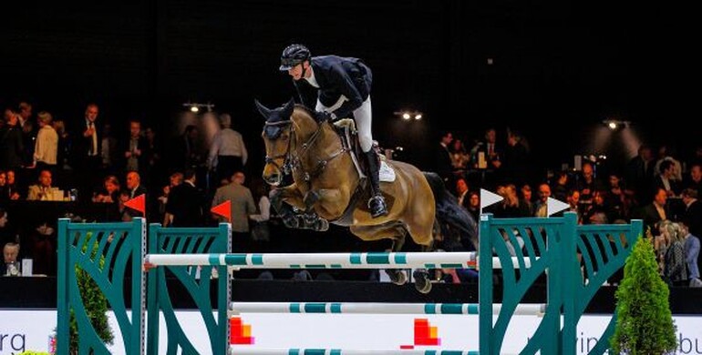 Frank Schuttert and Gream win the CSI4* 1.50m VDL Groep Prize at Jumping Indoor Maastricht 2023