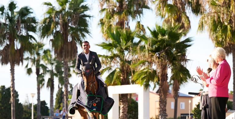Home win for Mariano Martinez Bastida and Jup in the CSI3* Grand Prix  presented by Oliva Nova Beach & Golf Resort at Autumn MET II 2023
