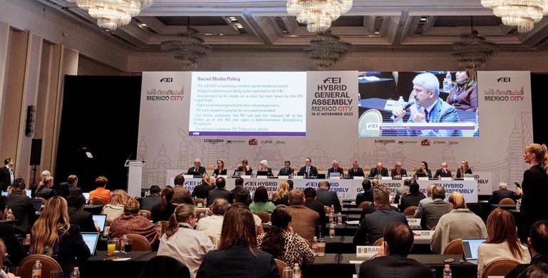 FEI delegates gather for a day of sessions at General Assembly