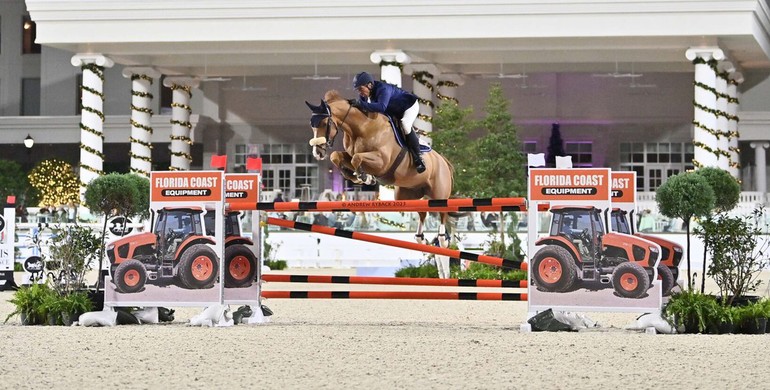 Luis Sabino Goncalves and Scoop de Septon Z lead the way in the $150,000 Florida Coast Equipment Grand Prix CSI3*
