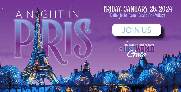 Experience the magic of Paris at the 21st annual JustWorld Gala