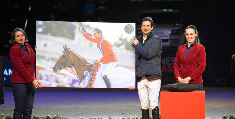 Steve Guerdat, Sabina Cartossi and Michel Sorg awarded with the Swiss Equestrian Golden Badges of Honour