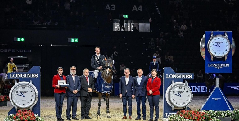 Kevin Staut and Visconti du Telman win the CSI5*-W 1.60m Longines Grand Prix of Basel
