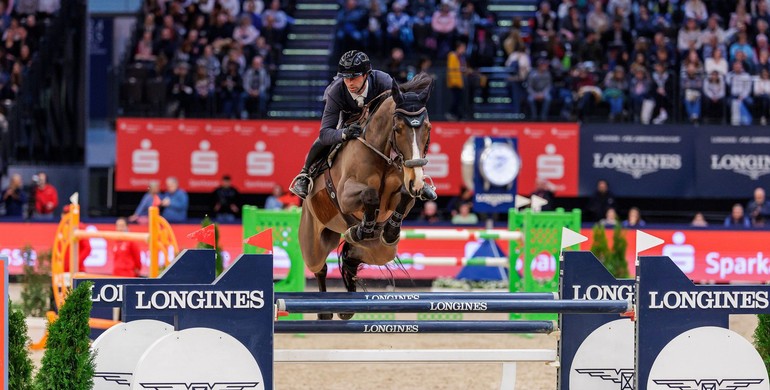 Julien Anquetin and Blood Diamond du Pont with Friday's biggest win at Partner Pferd Leipzig 2024